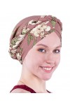 Biruil Turban pour chimiothérapie, turban pour cheveux torsadés, style ethnique, bohème - - Taille unique