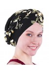 Biruil Turban pour chimiothérapie, turban pour cheveux torsadés, style ethnique, bohème - - Taille unique