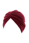 beauty YFJH Chemo Sleep Turban pour la perte de cheveux, Rose uni, Taille unique