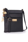 Catwalk Collection Handbags - Cuir - Petit Sac Bandoulière/Besace/Sac Porté Croisé/Messenger pour iPhone/Kindle - Femme - NAD