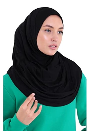 Avanos Hijab doux facile à porter pour femme, écharpe hijab instantanée, turban en jersey, écharpe de prière musulmane Abayas