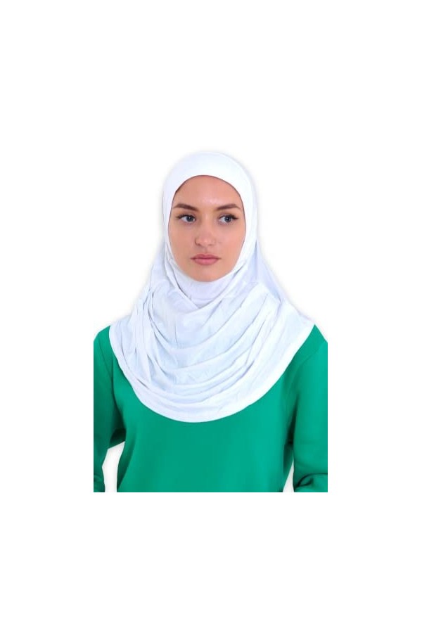 Avanos Hijab doux facile à porter pour femme, écharpe hijab instantanée, turban en jersey, écharpe de prière musulmane Abayas