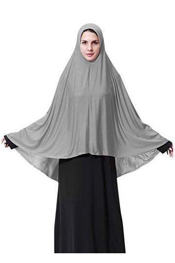 Écharpe musulmane pour femme - Pull extra long de 130 cm - Prière hijab musulmane une pièce Chadors Arabie - Turban islamique