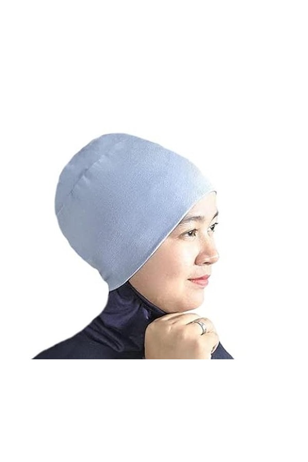 Silk Story Hijab Volumizer Cap Turban Sous Écharpe Bonnet Châle Chemo Cheveux Couverture Coton, Black Button, Taille unique