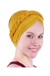 Coolwife Turban pour chimio cancer - Tresse torsadée - Couverture pour perte de cheveux, Arc-en-ciel, taille unique