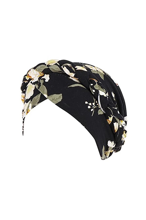 WWricotta Bonnet Turban en Coton - Chimio Turban Casquettes éLastique à Large Bande Bonnet Chimio Turban Africain ÉCharpe De 