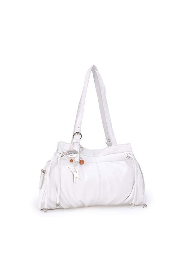 Catwalk Collection Handbags - Cuir Véritable - Sac à Main/Sac porté épaule - Femme - ALICE - Noir