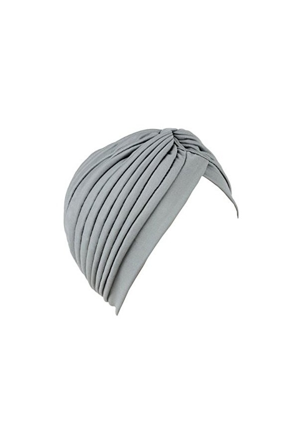 NYFASHION101 Classique turban pour femme. Confortable à porter il est idéal pour la perte de cheveux. MK5016