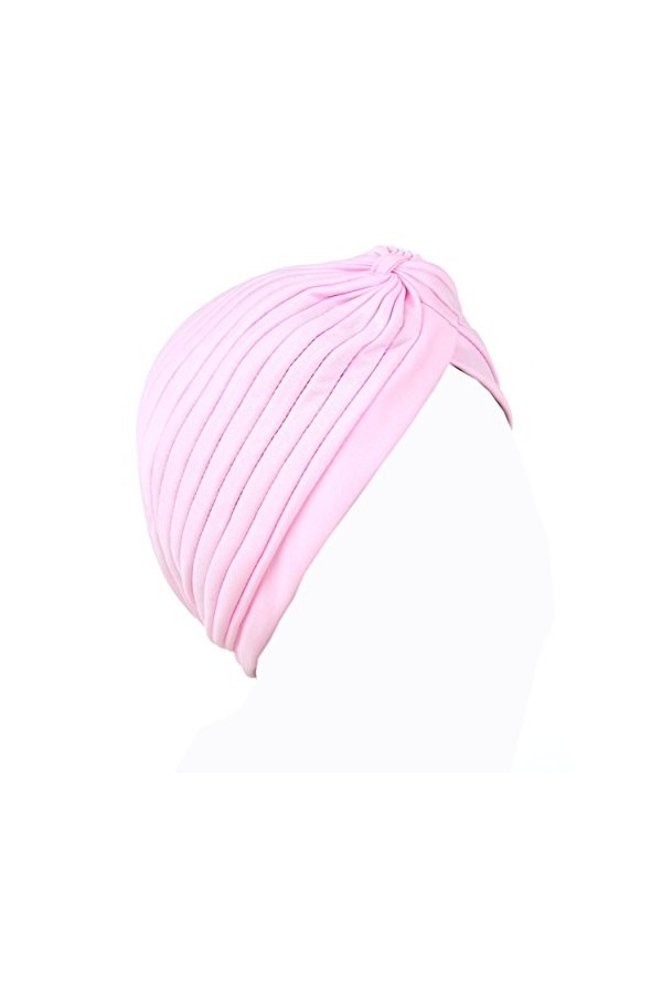 NYFASHION101 Classique turban pour femme. Confortable à porter il est idéal pour la perte de cheveux. MK5016