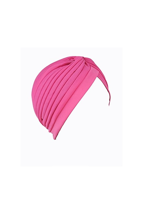 NYFASHION101 Classique turban pour femme. Confortable à porter il est idéal pour la perte de cheveux. MK5016