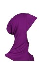 Dragonaur Bonnet de hijab pour femme musulmane avec couverture intégrale Noir