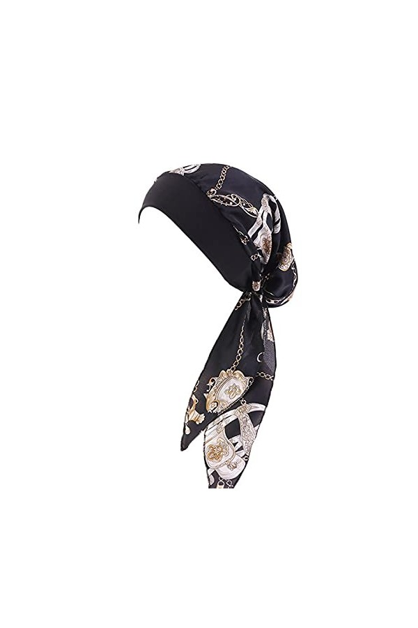 WWricotta Foulard En Bambou Pour Femme - Multifonctionnel éLastique à Large Bande Headwrap Pour Les Femmes Musulmanes Cheveux