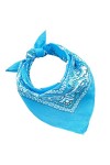 Bandanas 100 % coton pour femme / homme / enfants, unisexe avec motif Paisley, mouchoir couvre-chef, écharpe pour cheveux / c