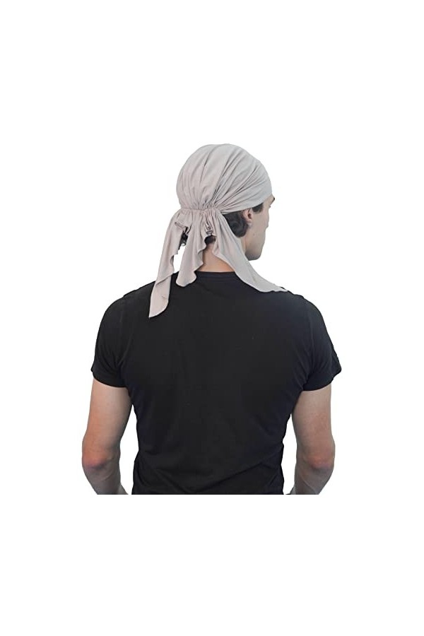 Deresina Bandana simple à nouer pour perte de cheveux, chimio, taupe, taille unique