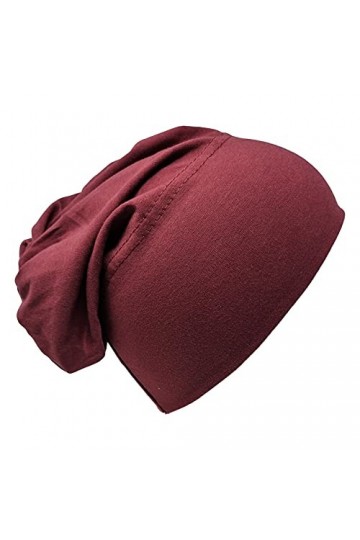 Bonnet en coton bandana hijab tête bonnet de sommeil sous foulard, turban extensible bonnet de protection contre le cancer de