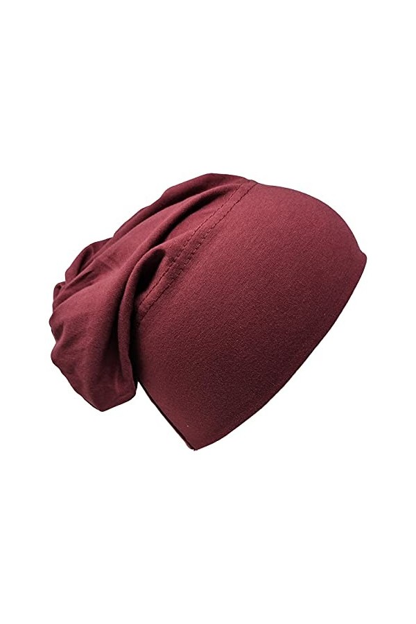Bonnet en coton bandana hijab tête bonnet de sommeil sous foulard, turban extensible bonnet de protection contre le cancer de