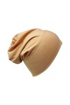 Bonnet en coton bandana hijab tête bonnet de sommeil sous foulard, turban extensible bonnet de protection contre le cancer de