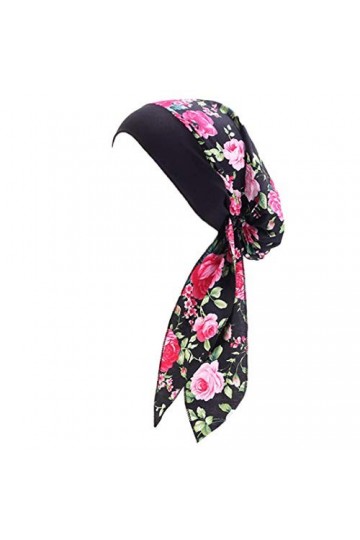 YONKOUNY&nbsp;Chimio Turban Femme Headwear Imprimé Turban Musulman Elastique Bonnet de Nuit Pour Perte de Cheveux, Cancer