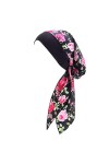 YONKOUNY&nbsp;Chimio Turban Femme Headwear Imprimé Turban Musulman Elastique Bonnet de Nuit Pour Perte de Cheveux, Cancer