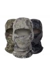 Freessom Lot de 3 Cagoule Camouflage Chasse Commando Militaire Adulte Moto Bandana Homme Femme Cheveux Vintage Original Multi