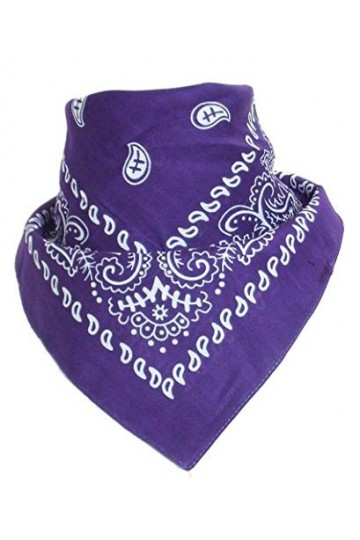 Boolavard 100 % coton, bandanas avec motif cachemire original | Couleur au choix Couvre-chef/Écharpe de cheveux Cou Poignet B