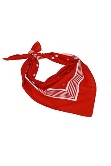 Betz bandana classique XXL à points 70 x 70 cm en 100% coton couleur rouge