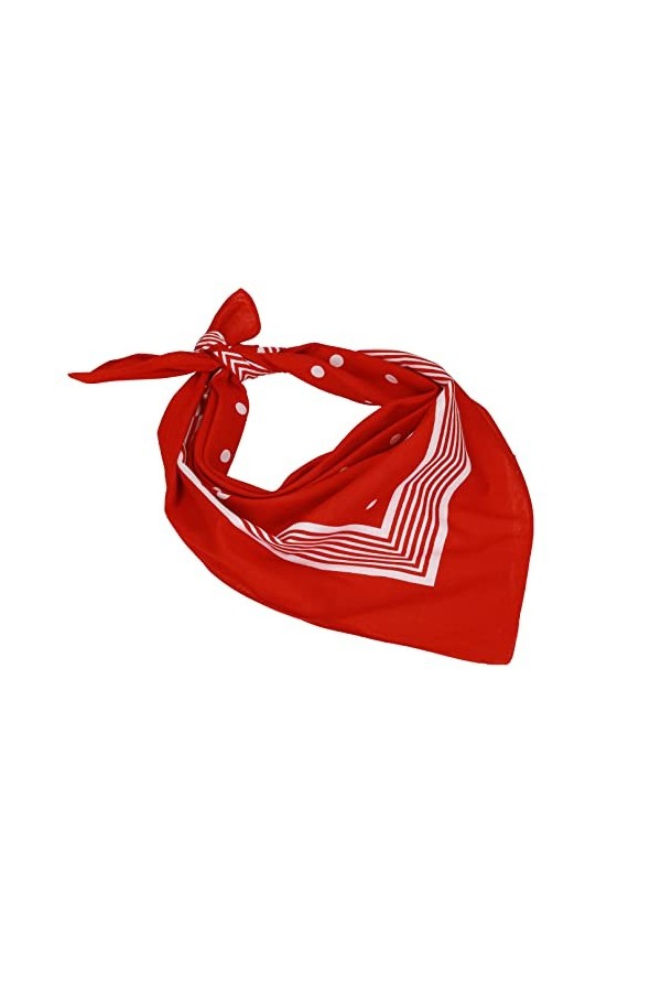 Betz bandana classique XXL à points 70 x 70 cm en 100% coton couleur rouge