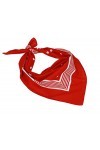 Betz bandana classique XXL à points 70 x 70 cm en 100% coton couleur rouge