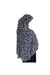 Hijab Amira Foulard extensible en lycra pour musulmane - Bleu - Taille Unique