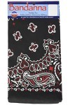 Carolina Hav, A, Hank Paisley Bandana, 55,9 x 55,9 cm, Noir, Rouge, Blanc