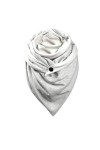 QSSA 2020 Mode Femme Automne Hiver Foulard Rétro de Couleur Unie Multicolore de Foulard à Boutons Châle Polyvalent Classique 