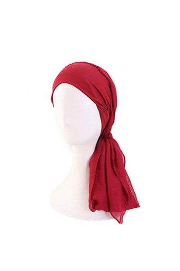 Boomly Femmes Chemo Turban Chapeau bandana foulard Pour la perte de cheveux Coiffe musulmane Élastique Bonnet Couvercle de tê