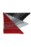 itendance Bandana foulard lot de 3 noir blanc rouge 100% coton