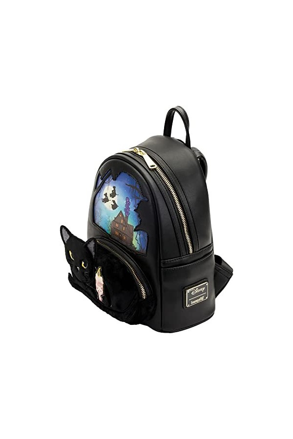 Loungefly Disney Hocus Pocus Binx Pocket Womens Double Strap Shoulder Bag Purse, One Size