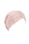 JDYaoYing Turban avec cristal musulmane hijab cancer écharpe foulard pour femme - rose - Taille unique