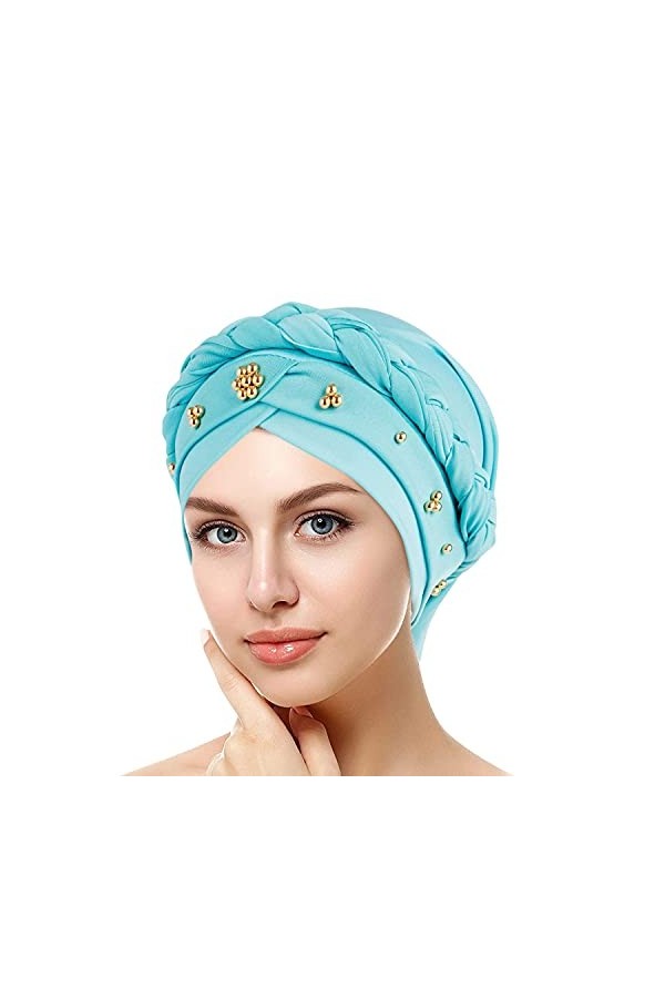 Femmes Bonnet Hijab, Islamique Musulman Hijab Undercap sous Intérieur sous Écharpe Chapeau avec Fermeture à Attache Couleur U