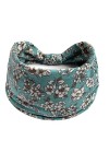 Chemo Headwear Bandeau de yoga extra large doux turban bonnet Alopécie bandana, Kaki floral., taille unique