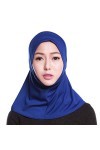 Ixkbiced Femmes Musulmanes Coton Mini Hijab tête écharpe Couleur Unie Couverture complète Casquette intérieure Islamique Arab