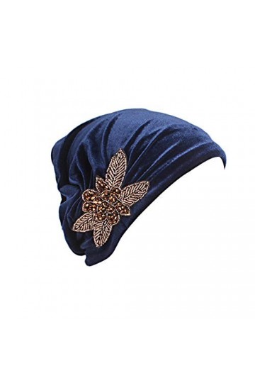 Amorar Femmes Turban Bandana Bonnet Musulman Foulards Tête Headwrap Beanie Bandeau Chemo Cancer Bonnet Élastique Coiffe pour 