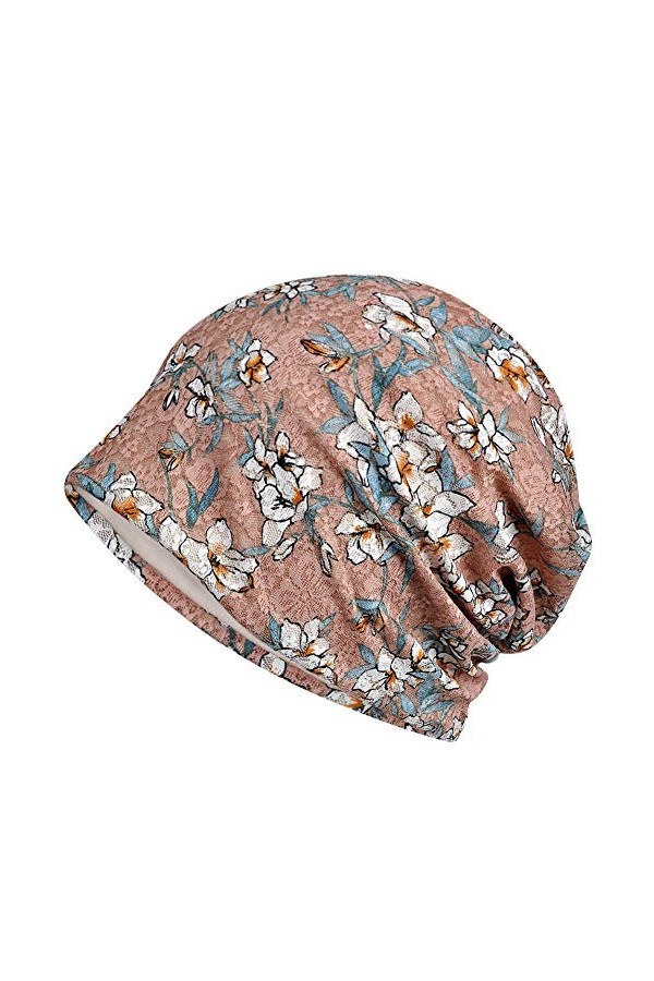 Amorar Femmes Foulard en Coton Chapeau élastique Hijab Bandana Turban Chapeau Chapeaux Chemo Bonnet Écharpe Chapeaux Head Wra