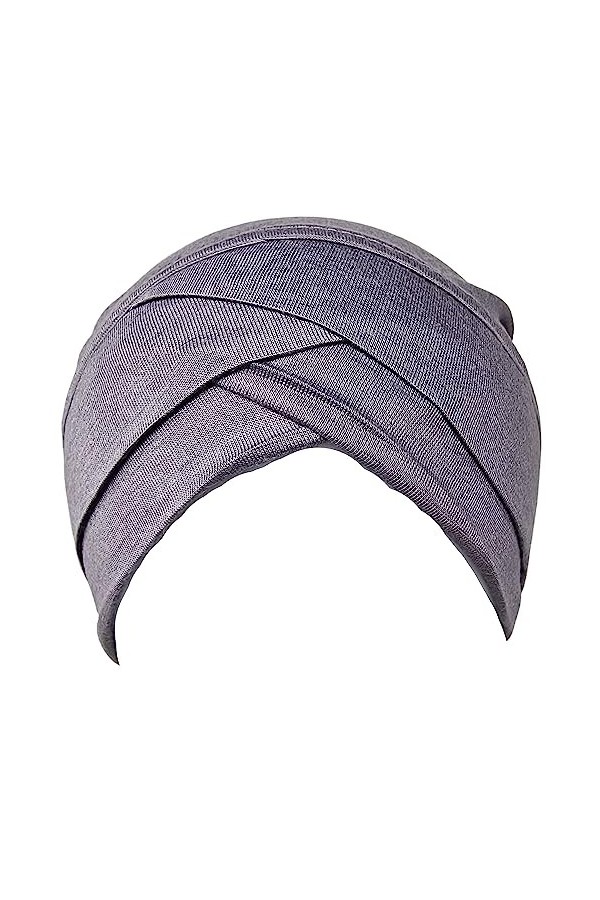 Bonnet turban Criss Cross Hijab Bandana HeadLOOP Underscarf Bone Under HeadLOOP Viscose Extensible Hair Cover Musulman - Bleu