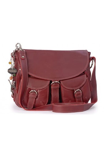 Catwalk Collection Handbags - Cuir Véritable - Sac à Main/Sac Bandoulière/Sac Besace avec Rabat/Sac Porté Croisé - Femme - CO