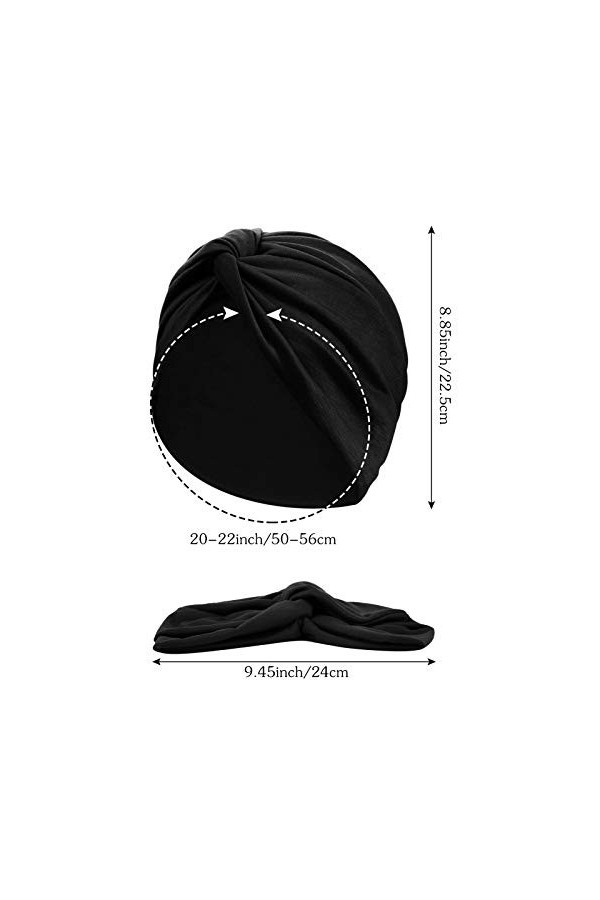 PHOGARY 2 Pisces Turban pour Femme,Foulard Chimio,Bonnet Chimio,Foulard Cheveux,Bonnet de Nuit,Bandeaux pour Cheveux Femme,Ba