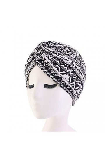 Amorar Femmes Turban Bandana Chemo Casquette Bande de Cheveux Ethnique Bandeau en Coton Chapeau Indien Bonnet de Chimiothérap