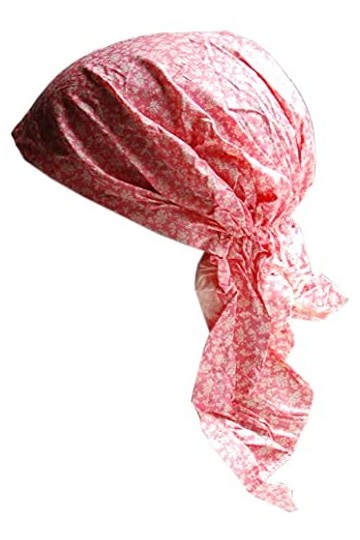 Cool4 A02 Bandana dété XL, Bleu marine avec motif floral cachemire vert beige, taille unique