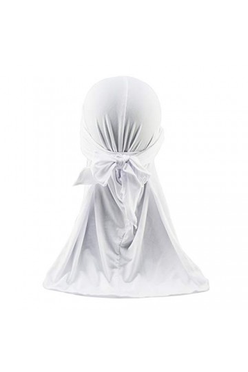 Asudaro Turban Bonnet, Durag Headwraps Chapeau de Pirate Bandanas Bandeaux Hip-hop à Longue Queue Casquette de Chimiothérapie