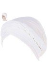AMOYER Bohême Femmes Style Turban Braid Noeud Lady Head Foulard Musulman Hijab pour Les Femmes Accessoires Cheveux Perte De C