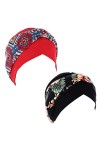 JDYaoYing Lot de 2 foulards turban musulman hijab cancer chimio pour femme - - Taille unique