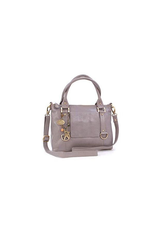 Catwalk Collection Handbags - Cuir Véritable - Sac à Main/Sac porté épaule avec Bandoulière réglable et détachable/Sac Porté 