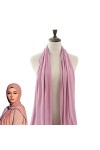 Champonnets De Hijab En Jersey Pour Tête De Tête Des Femmes Enveloppe De Tête Musulmane En Mousseline De Mousseline